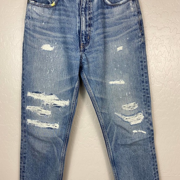 Moussy Vintage Distressed High Rise Tapered Jeans Size 26 - Picture 5 of 9